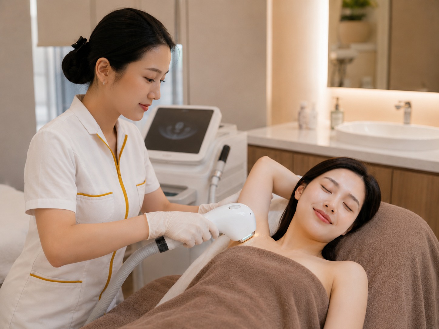 Triệt lông Nách/trán/cằm